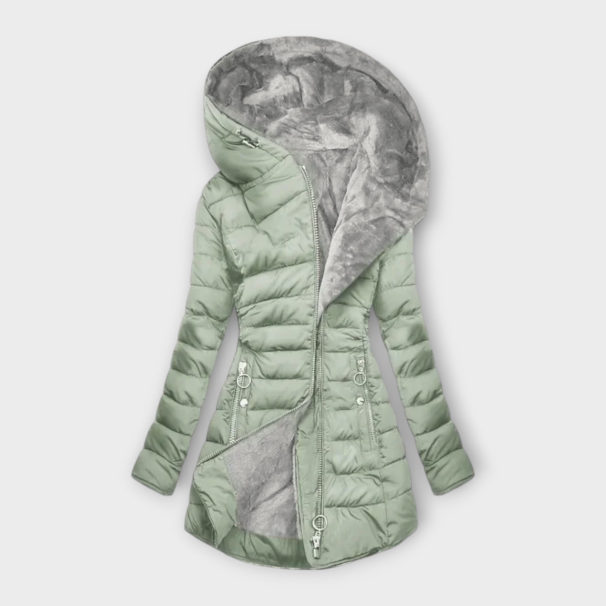 Marian | Manteau à capuche fourrure