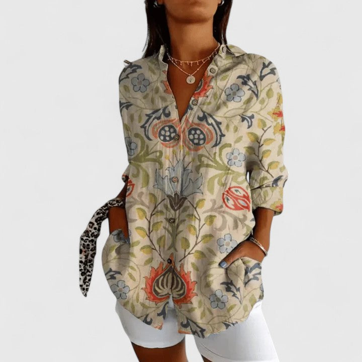 Katarine | Blouse Florale Élégante