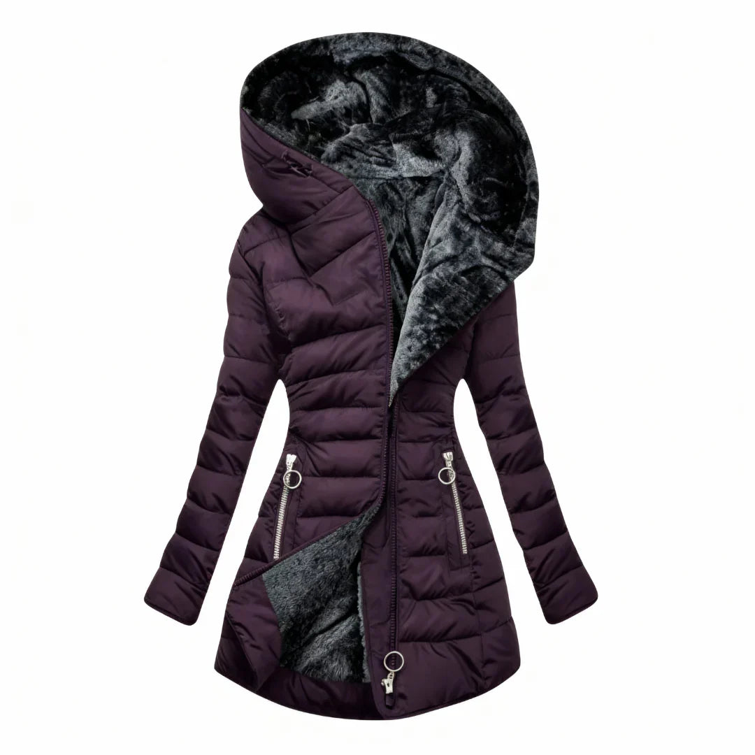 Marian | Manteau à capuche fourrure