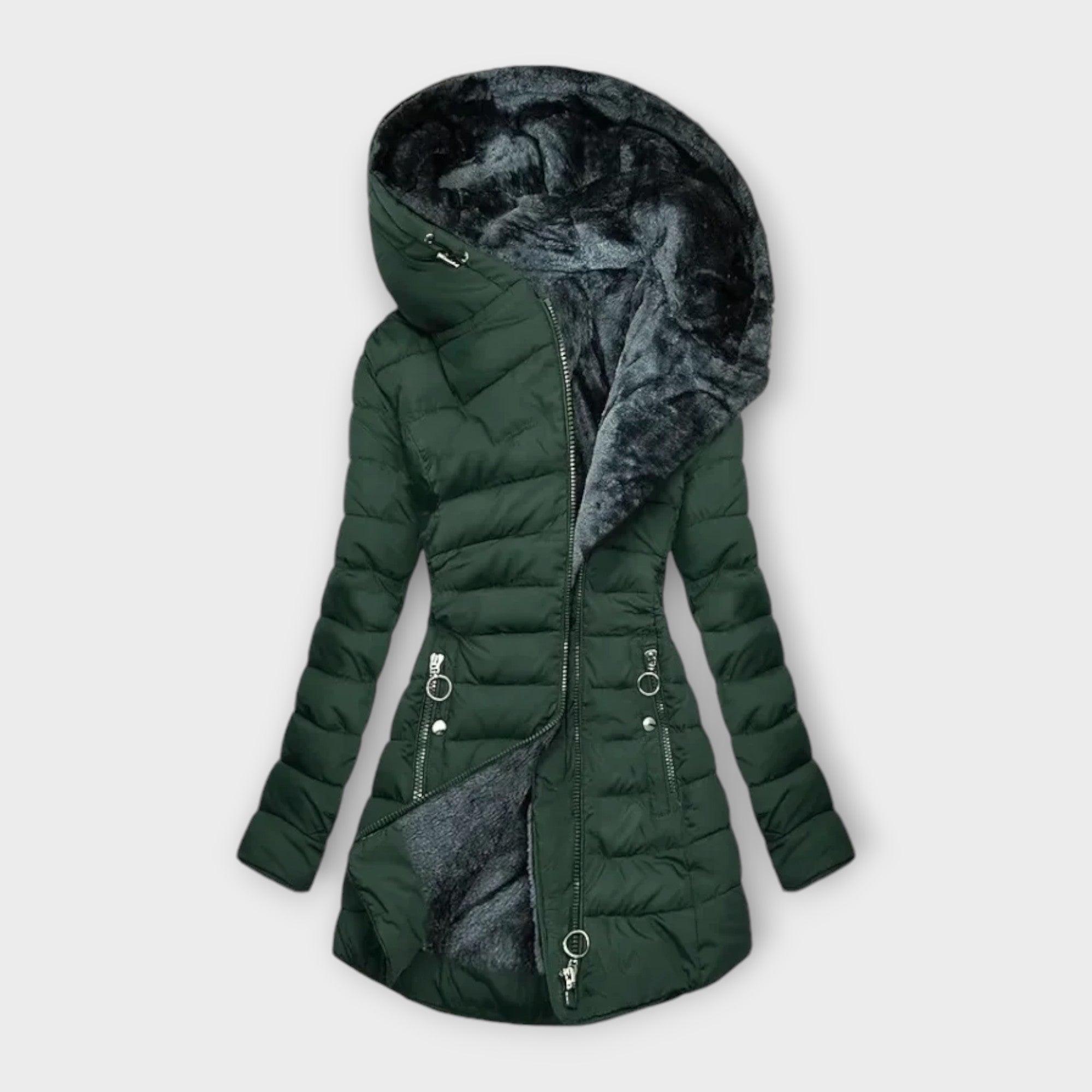 Marian | Manteau à capuche fourrure