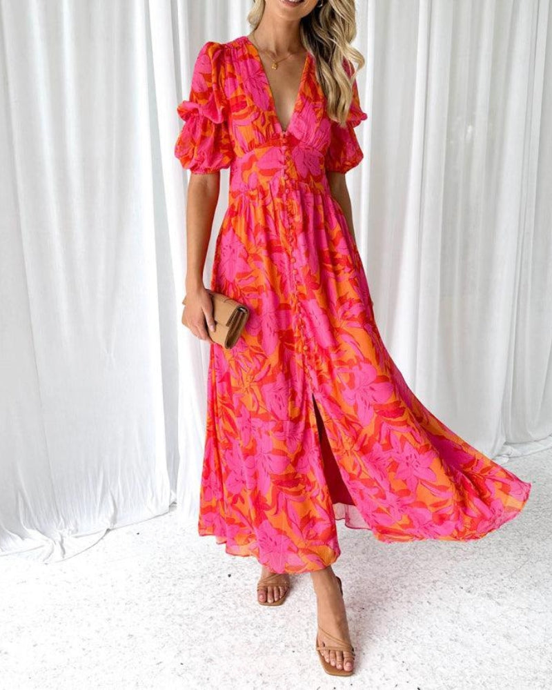 Selina™  | Robe Maxi Éclat Solaire (ÉDITION LIMITÉE!)