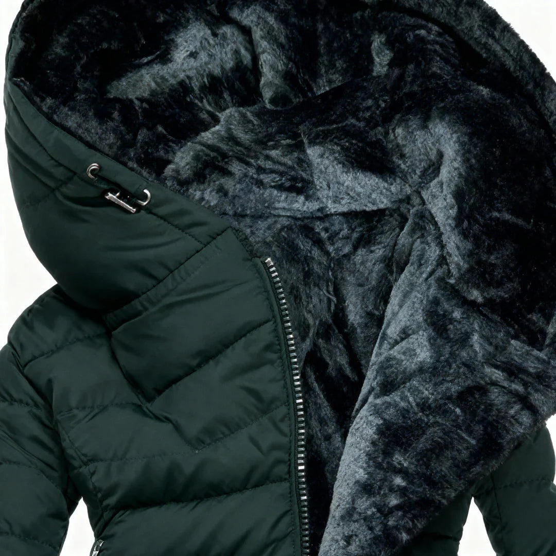 Marian | Manteau à capuche fourrure