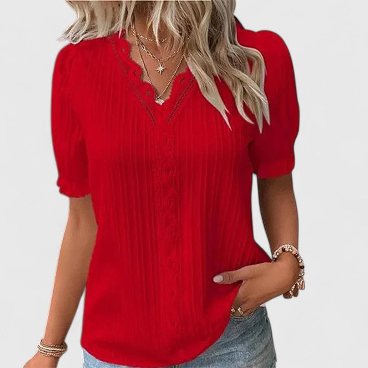 Avienne | Blouse V-Neck Élégante
