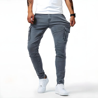 Samuel | Pantalon Cargo en Denim Stretch