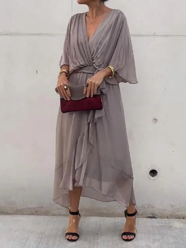 Keira™ | Robe élégante en mousseline avec encolure en V