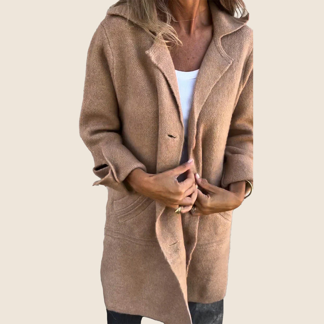 Frankie | Manteau oversized décontracté avec revers