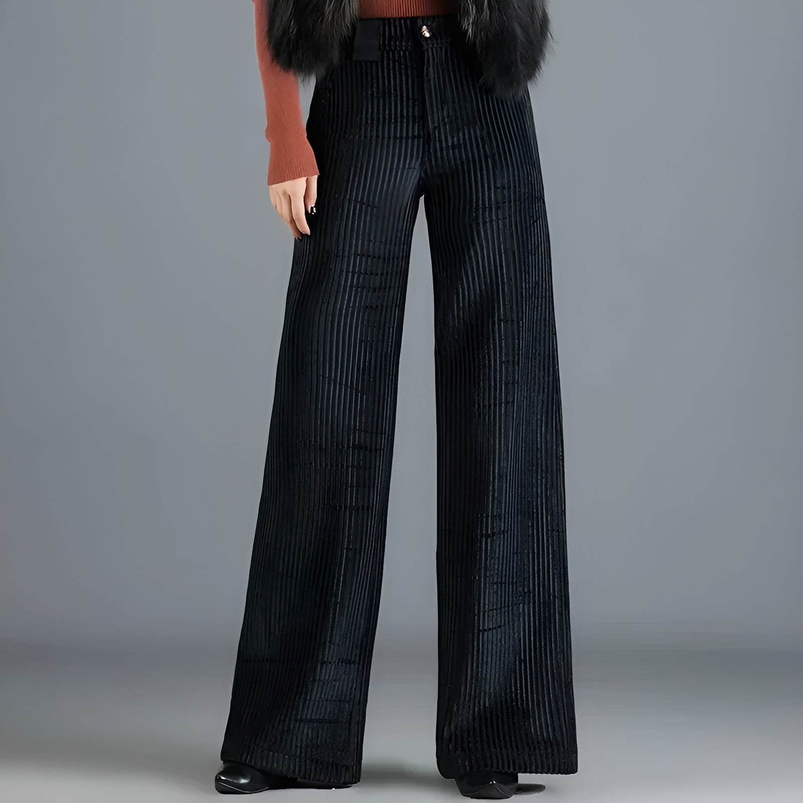 Mathilde | Pantalon Vintage en Velours Côtelé