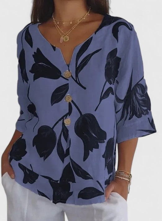 Isabel | Blouse Élégante à Imprimé Floral