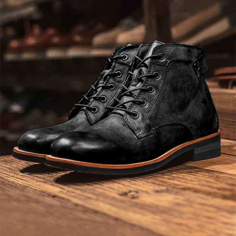 Fanum | Bottes pour Hommes à Bout Rond Rétro