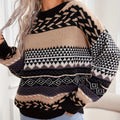 Haze | Pull en tricot rétro à contraste