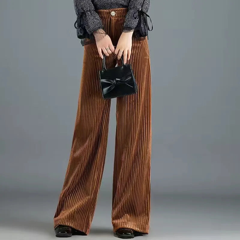 Mathilde | Pantalon Vintage en Velours Côtelé