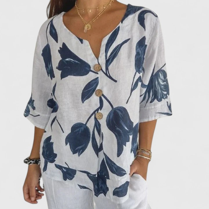 Isabel | Blouse Élégante à Imprimé Floral