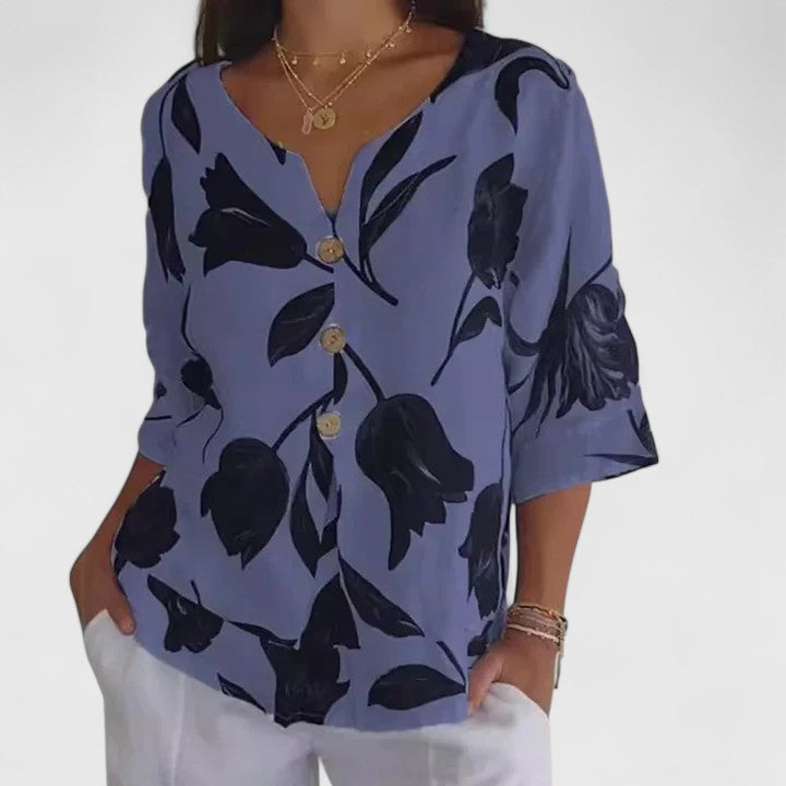 Isabel | Blouse Élégante à Imprimé Floral