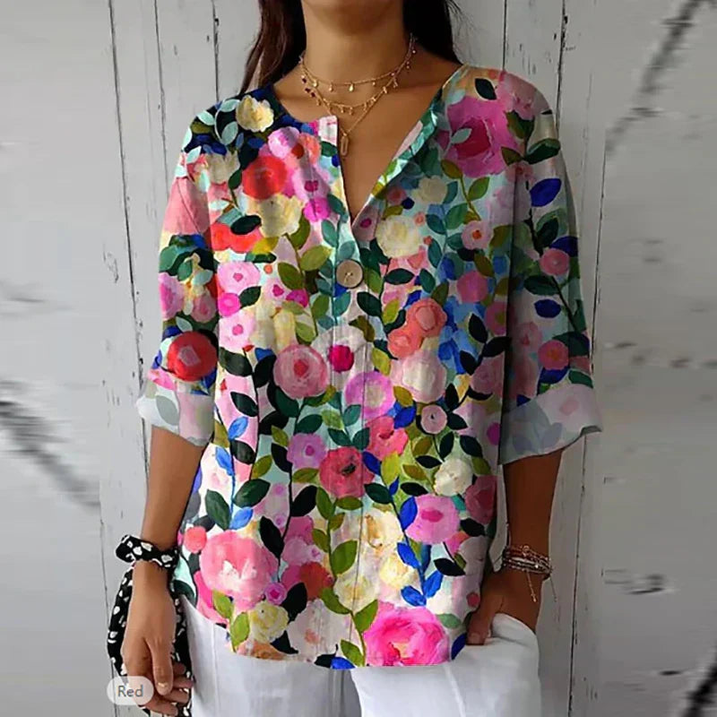 Juliette™ | Blouse Fleurie en Tissu Léger