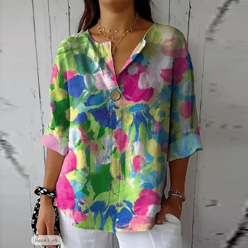 Juliette™ | Blouse Fleurie en Tissu Léger