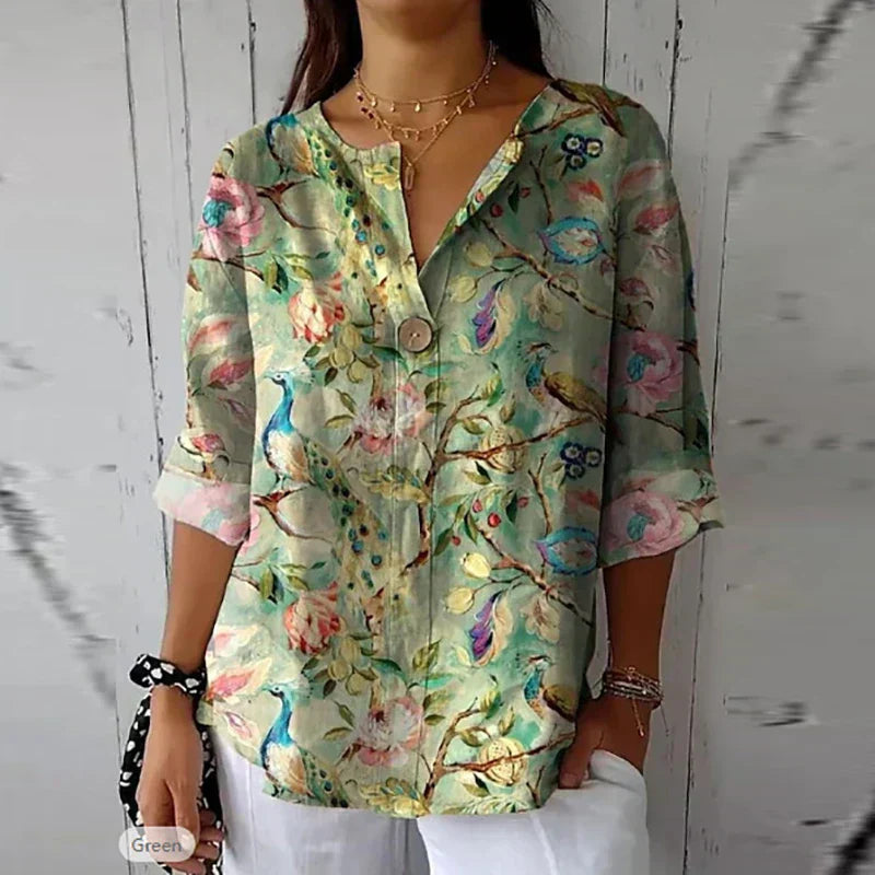 Juliette™ | Blouse Fleurie en Tissu Léger