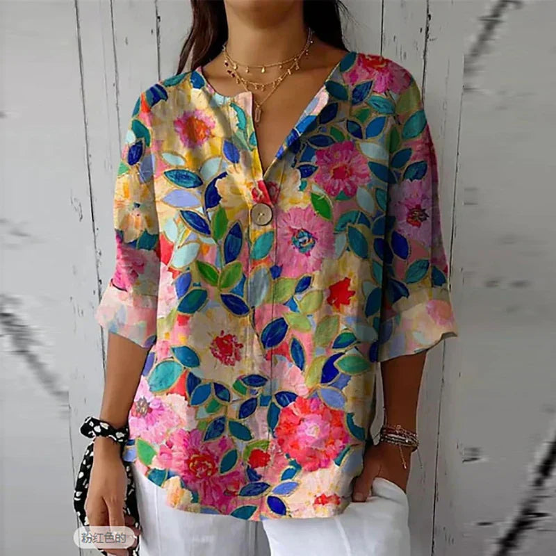 Juliette™ | Blouse Fleurie en Tissu Léger