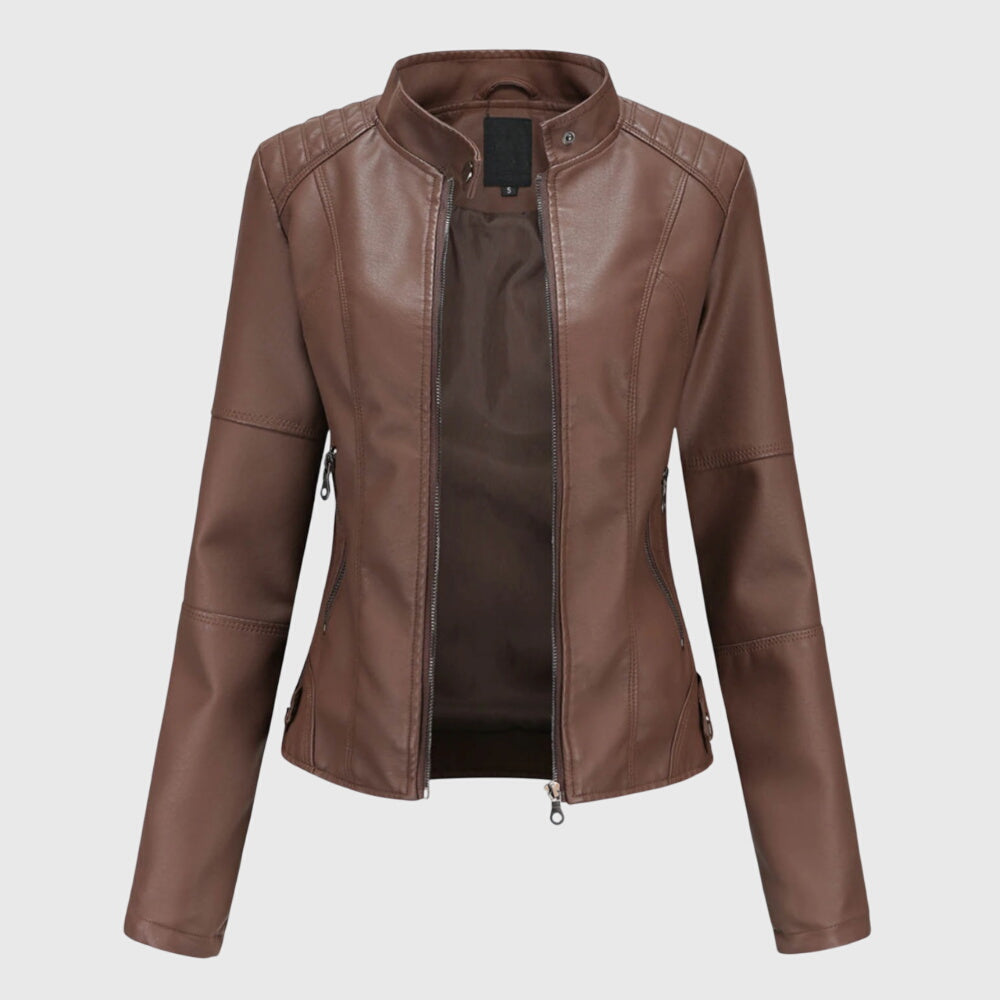 Giorgina™ - Veste en Cuir Élégante pour Femmes
