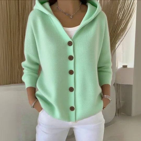 LUNA|CARDIGAN À CAPUCHE