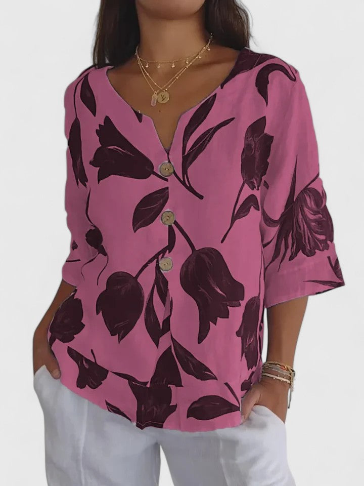 Laura | Blouse V-Neck Confortable
