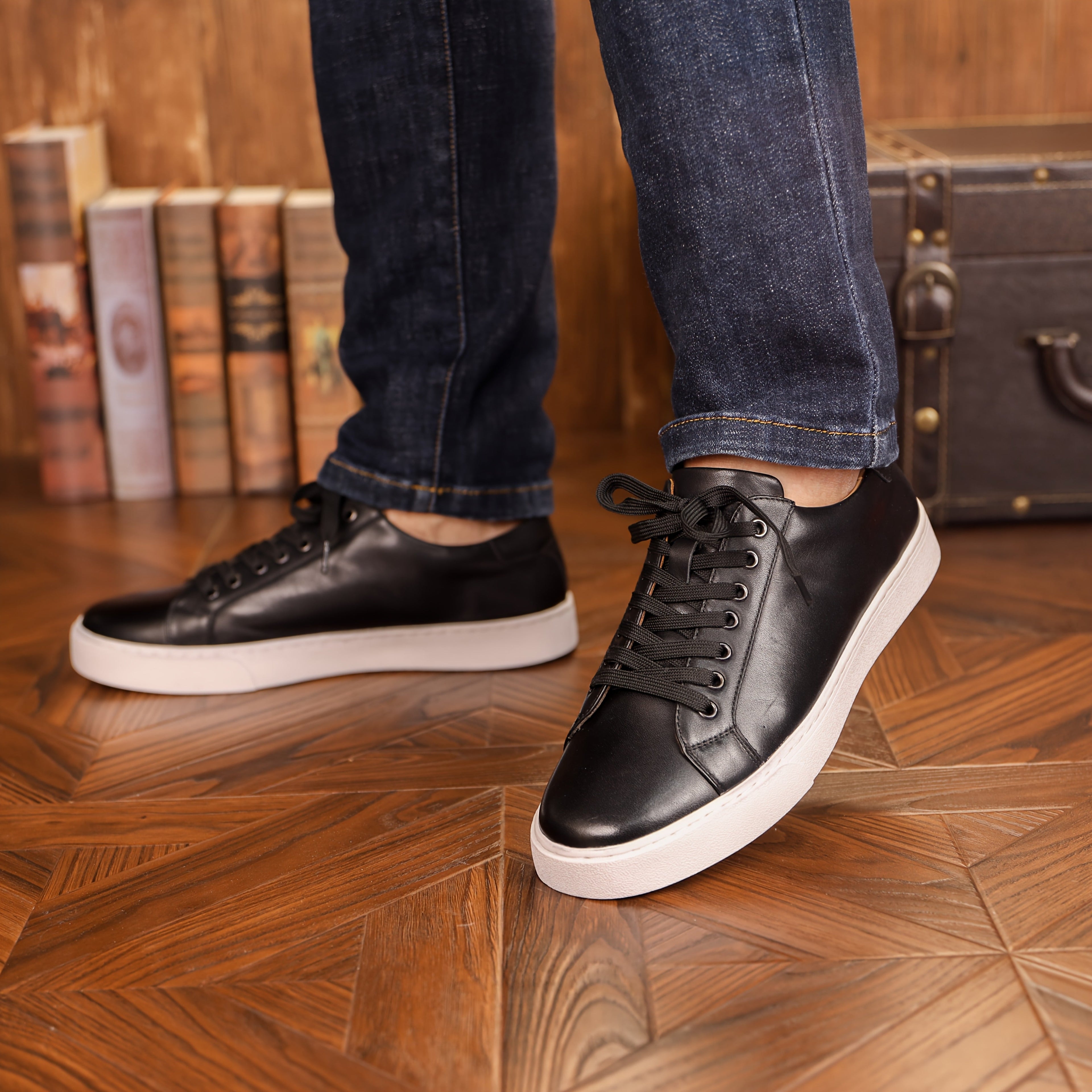 Chaussures Basses en Cuir pour Hommes