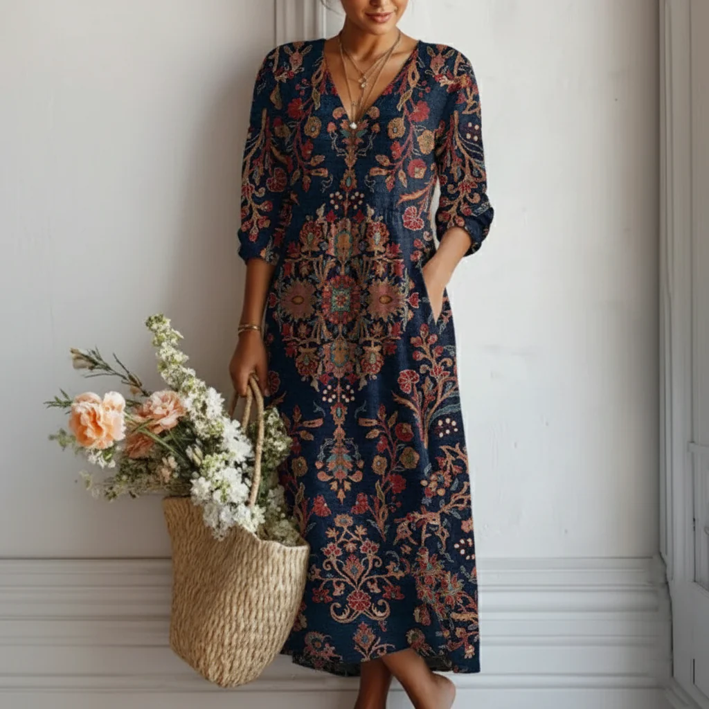 LEIRE™ | Robe Longue de Style Ethnique