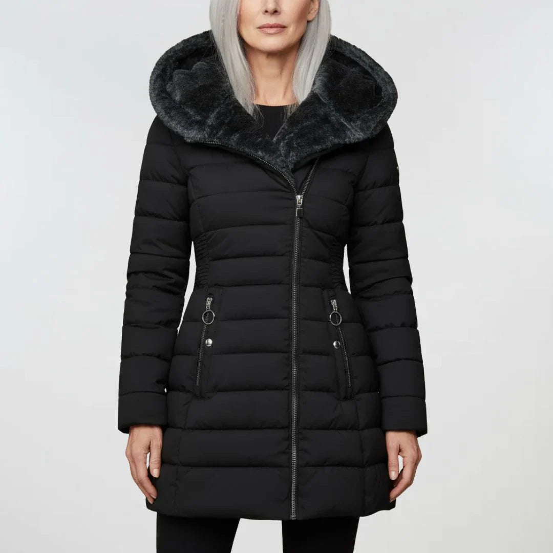 Marian | Manteau à capuche fourrure